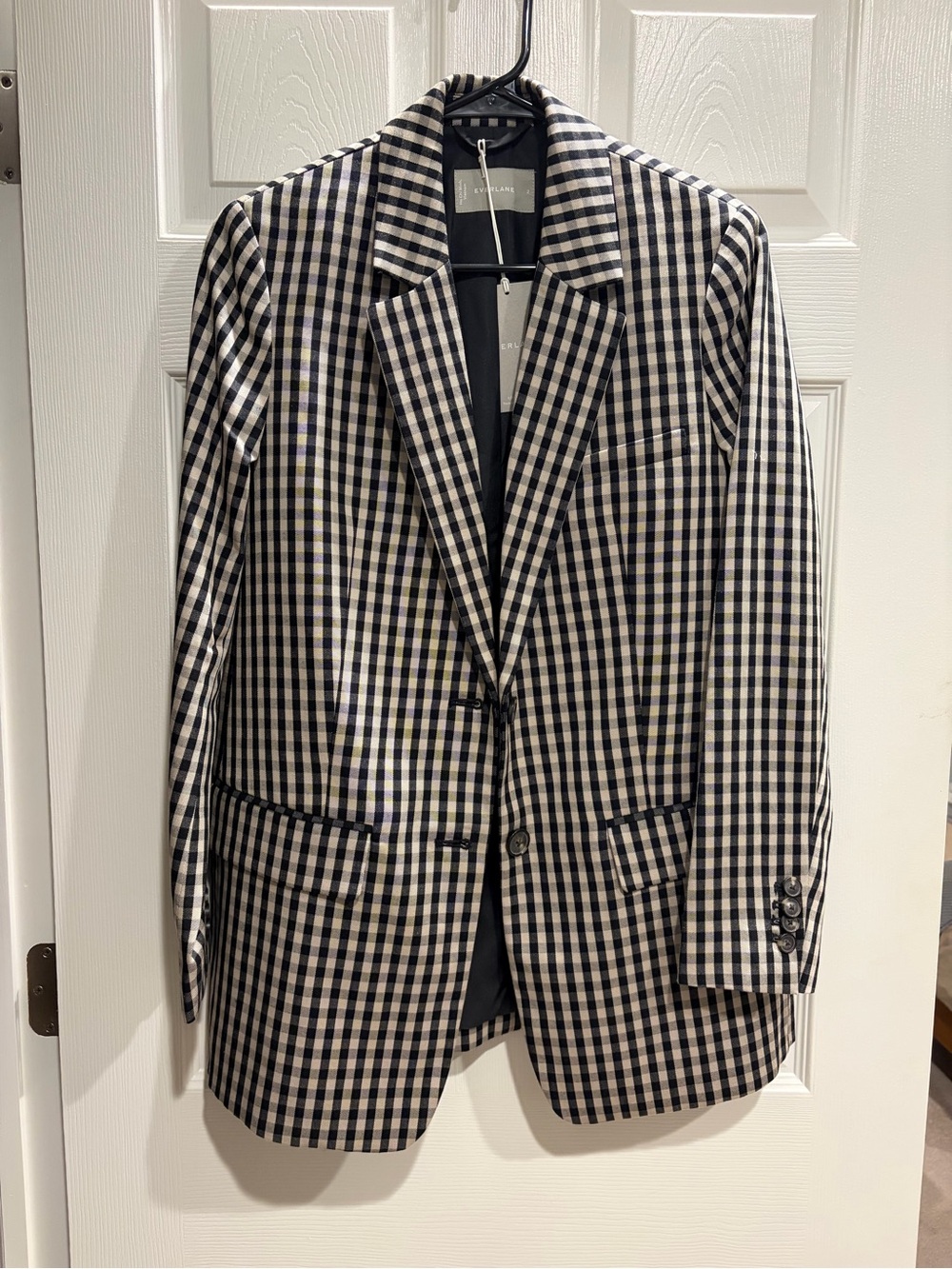 Everlane Gingham Plaid Blazer